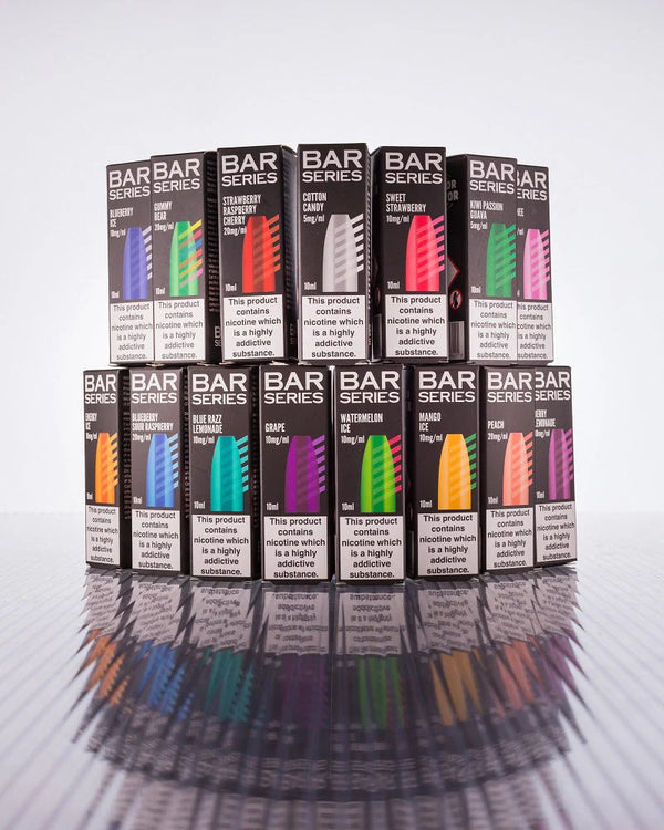 Pack of 10 Bar Series Nic Salts 10 mg 20mg , 10 ml , 50/50/ VG PG