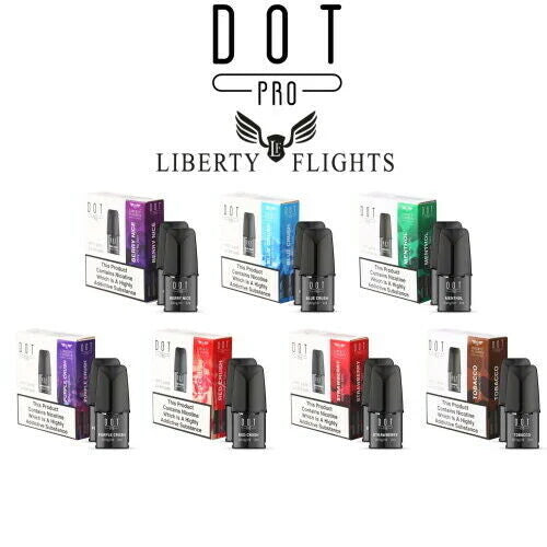 DOT PRO PODS system Vape Refills Pack of 2, with Vampire Vape E liquid TPD