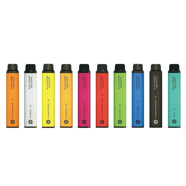 10 Pieces Bundles of Elux Legend 3500 Puff Disposable 2ml 20mg Vape New Versions Non Re chargeable 20mg