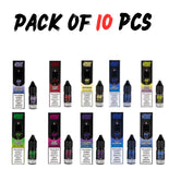 Pack of 10 Nic Salt E-Liquid by Pod Fuel 10mg/20mg 10 ml eliquid TPD