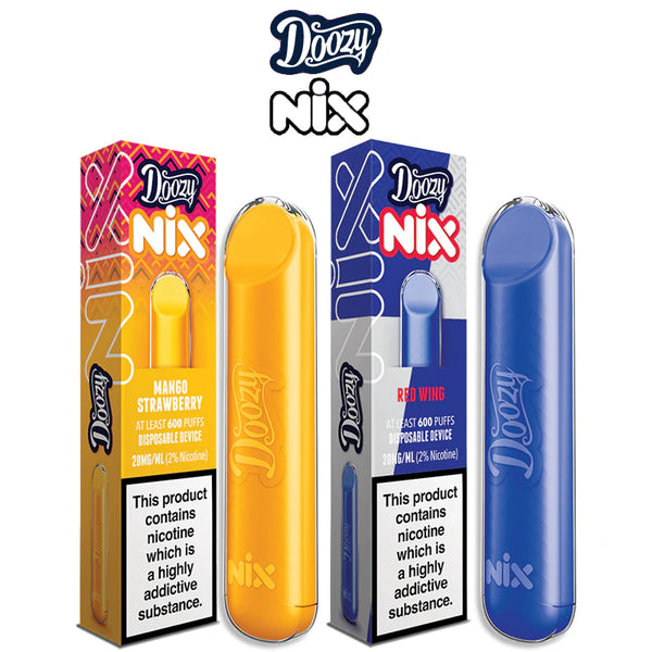 Doozy Nix Disposable Vape Pods 2ml 20mg TPD UK