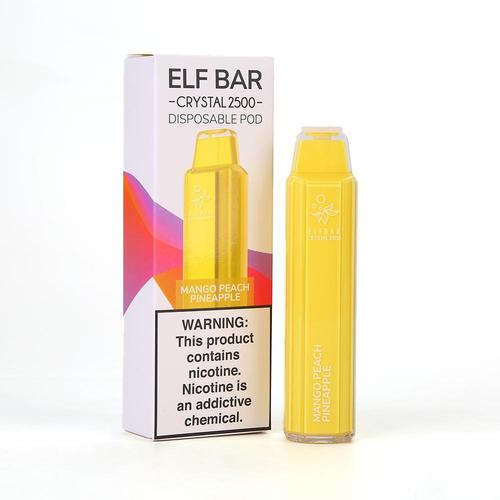 Elf Bar 2500 Crystal Disposable Pod Device 2500 Puffs Battery 1000mAh 2ml 20 mg