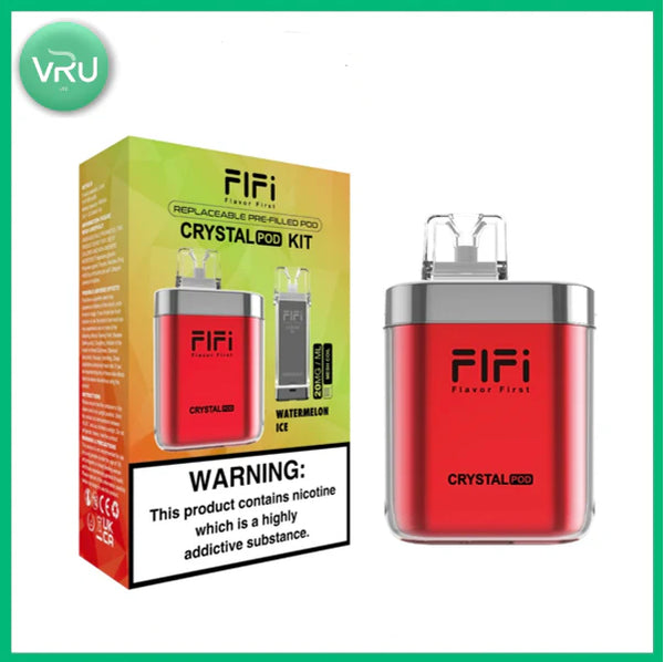 Fifi Crystal Pro Pod 600 Puff Pod Kit Mech Coil 1.2 2ml (KIT +POD)