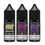 Pack of 10 Nic Salt E-Liquid by Pod Fuel 10mg/20mg 10 ml eliquid TPD