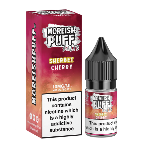 MOREISH PUFF NIC SALTS 10ML 10MG 20MG VAPE JUICE FULL RANGE TPD